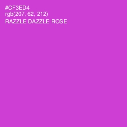 #CF3ED4 - Razzle Dazzle Rose Color Image